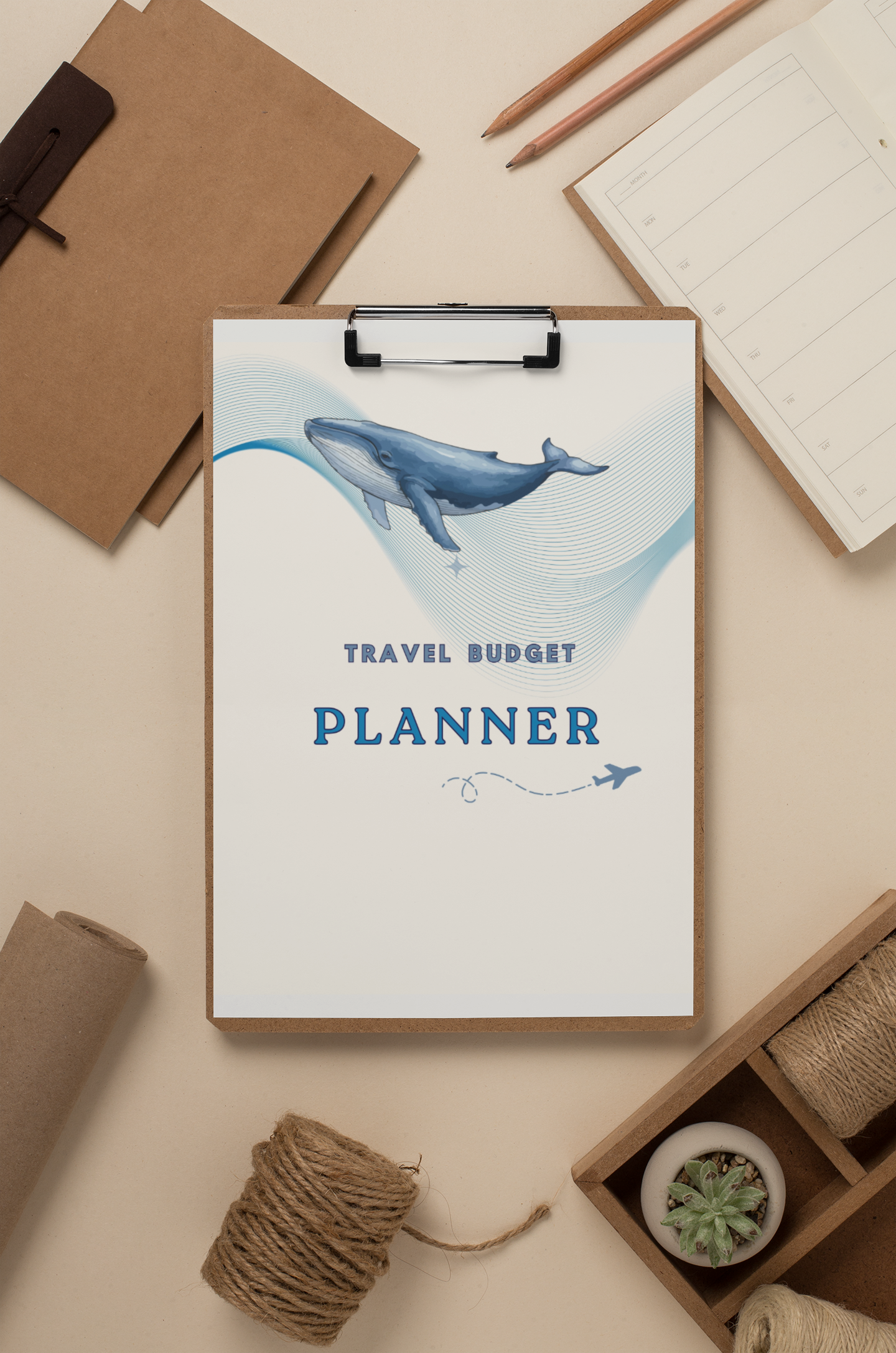 Travel Budget Planner Printable PDF, Trip Budget Tracker & Expense Log, Vacation Planning Organizer A4